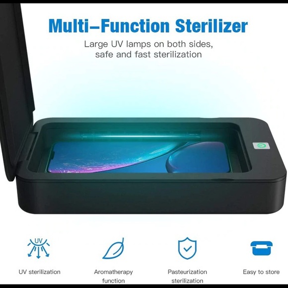 UV Multifunction Sterilizer Sanitizer Portable Black Box - Picture 2 of 9